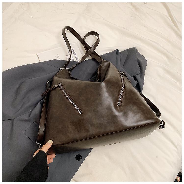 Maillard Retro Backpack Bag Women's Autumn 2025 New Trendy Fashion Korean Tote Bag Casual Large Capacity Bag