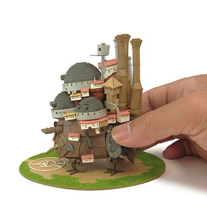 Sankei Miniature Art Kit Studio Ghibli Series Howl's Moving Castle Howl's Castle Non-Scale Papercraft MK07-21 Brown