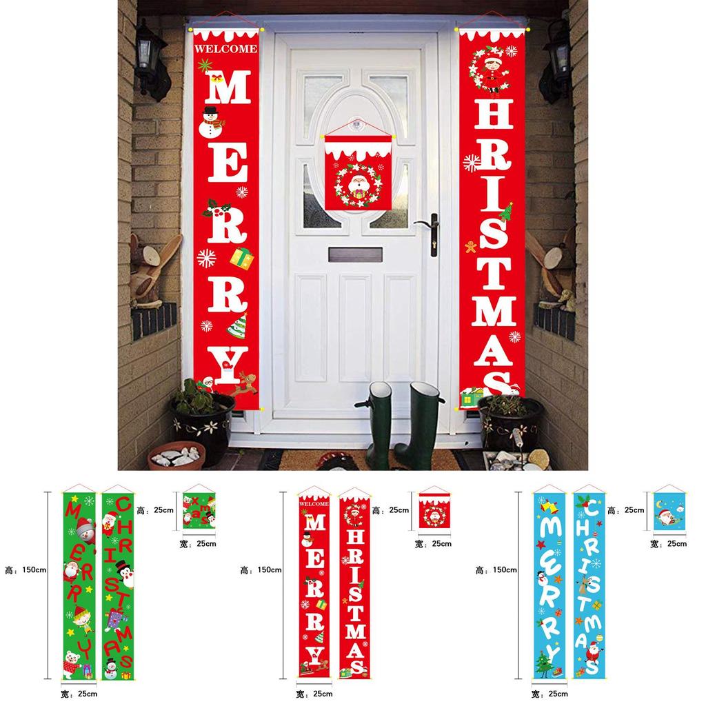 Festliche Vlies-Weihnachtsgirlande Türvorhang für Feiertagsszenen-Dekoration