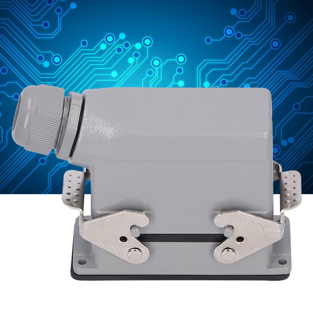 Heavy Duty Connectors 16 Contacts Side Out Industrial Waterproof Aviation Plug Socket