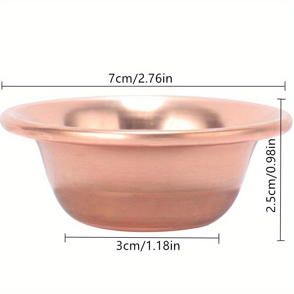 1PC 7cm Pure Copper Drinking Bowl Brass Small Auspicious Tibetan Holy Creative Water Cup Tea Golden Home's Gift Decorative Buddhist