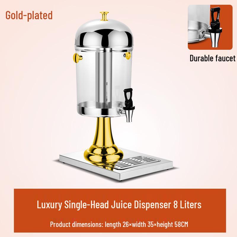 Western Style Stainless Steel Juice Dispenser – Single, Double, or Triple Head Self-Service Cold Beverage Machine