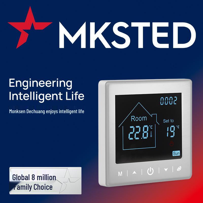 

Европейский стандартный WiFi термостат Tuya для подогрева пола и центрального кондиционирования, мощность 16А. Electric Underfloor Heating