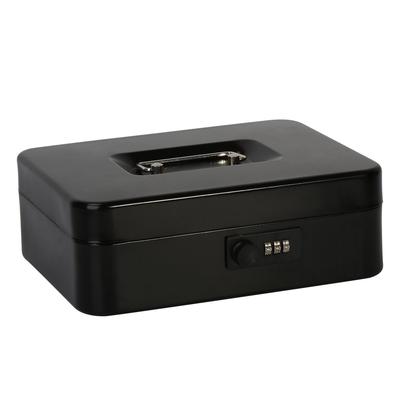 Jssmst (Jessmat) Portable Safe, Dial Lock, Metal, 25x20x9cm, A5 Size, CB0701L (Black)