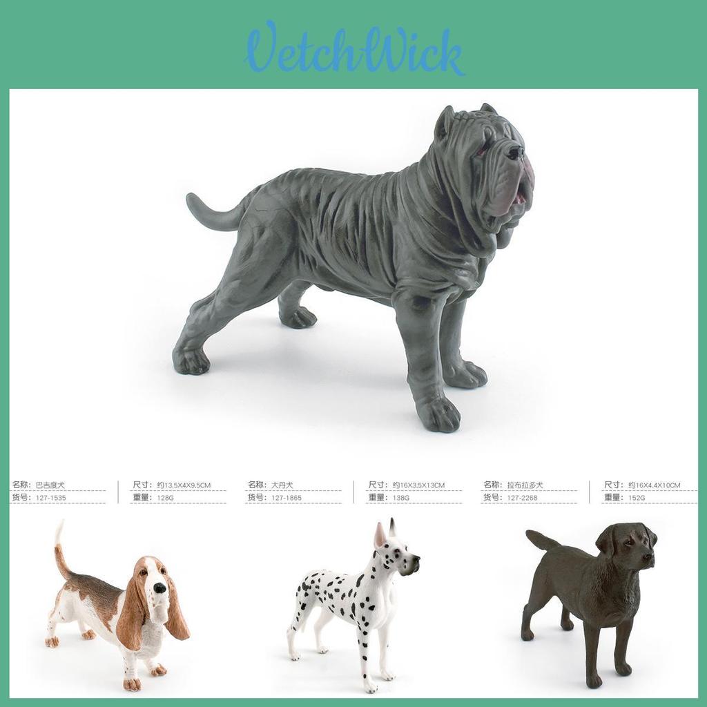 Realistyczny model psa ze zwierzęciem domowym z PVC 5 wariantów z Basset Houndem, Dogiem Niemieckim i Labradorem