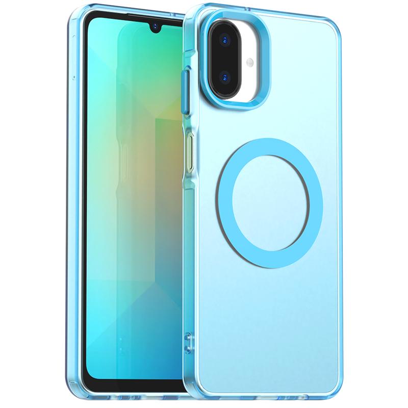 Magnetic Adsorption Wireless Charge Clear Case For Samsung Galaxy A07 Transparent Back Case For Samsung A07 Case For Samsung A07