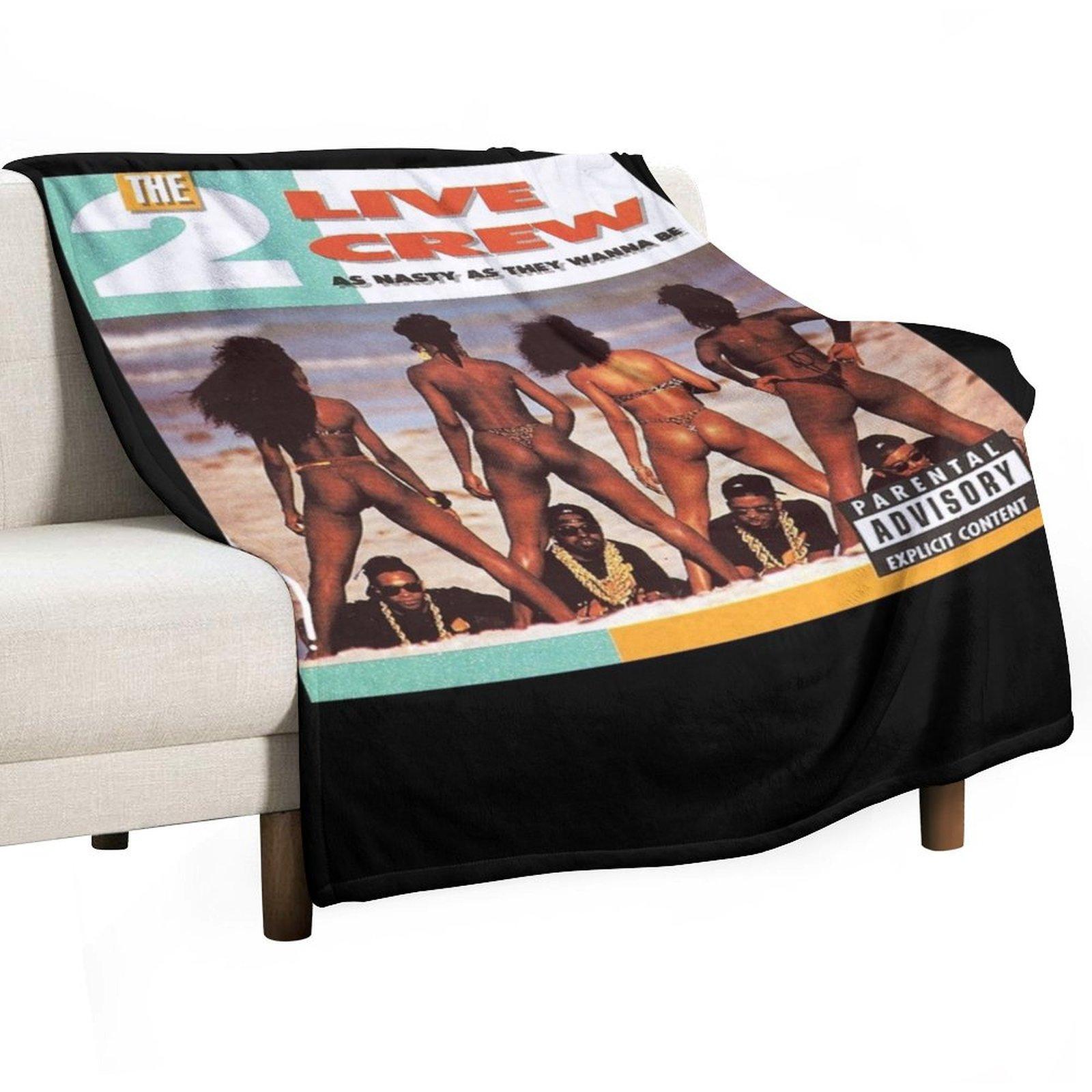 

2 Live Crew Nasty as They Wanna Be Vintage Album Hip Hop Rap Throw Blanket Kid S Shaggy Extra Large Throw Warm Blankets 30x40in