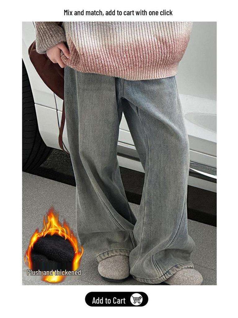 Korean Style Gradient Sweater for Girls - Fashionable Autumn/Winter Wear for Middle School Students.