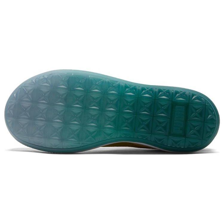 Puma Flabjacks X  Suede Mayu Fuzzy Cactus Park Graffiti Low-Top Sneakers Women Sneakers Light-Green 388595-01