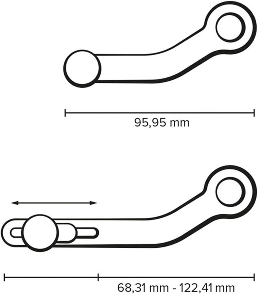 HRuizq Adjustable Shift Pedal Kit for Kawasaki Z900RS/SE CAFE (2018-2024) and Z900 (2017-2024) (Black)