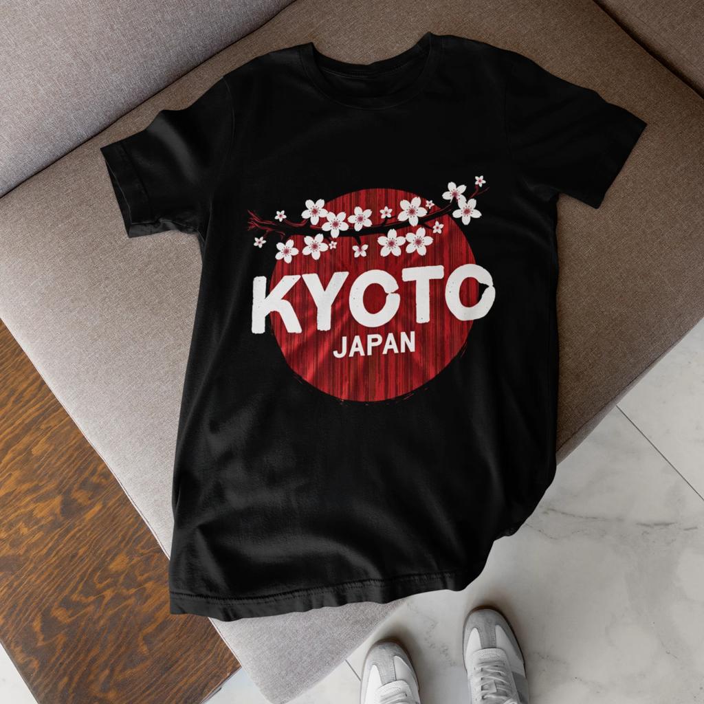 Kyoto Japan Shirt Cherry Blossom Travel Graphic Tee Unisex