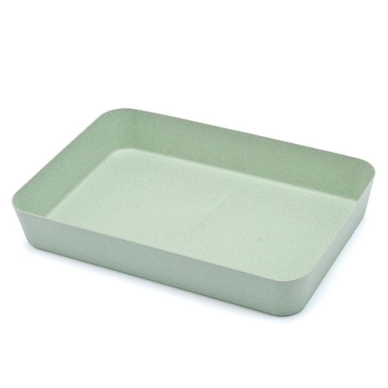 Wheat Straw Drawer Storage Compartment Tray Built-in Partition Box In Household Cabinets Kitchen Utensil Storage
