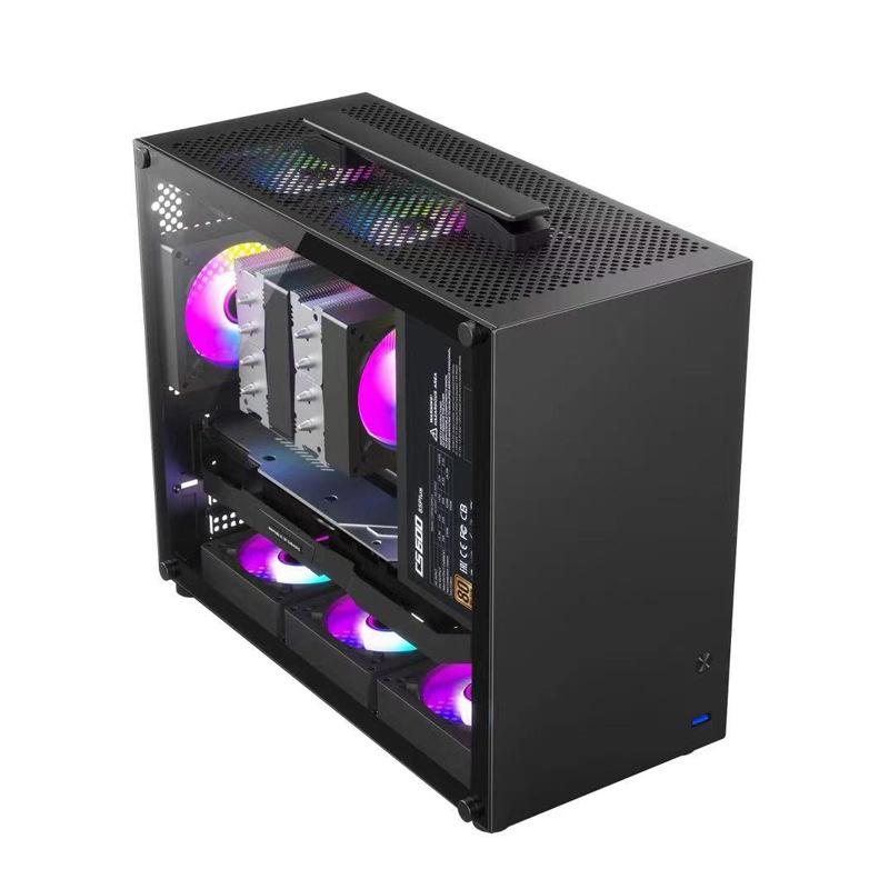 Translation Gaming Computer Case With Grip Handle Cooling Pc Tower For M-Atx/Itx Motherboard Usb3.0 338Mm Graphic Card Length