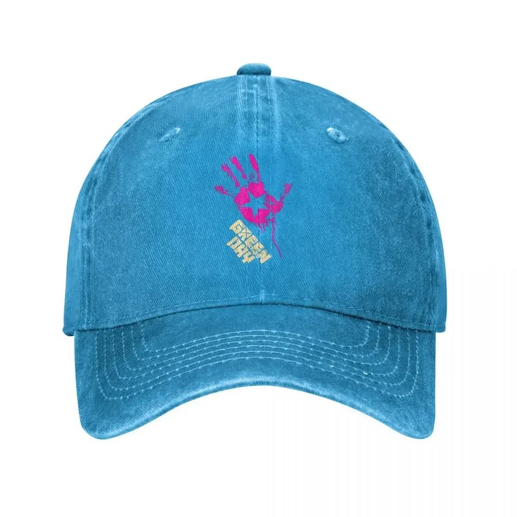 Green Days Star Hand Baseball Caps Casual Distressed Denim Washed Dookie Scene Saviors Headwear Unisex Women Outdoor Adjustable Hat