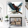 2D Bald Eagle on Branch Tapestry Patriotic Color Wall Decor Cloth