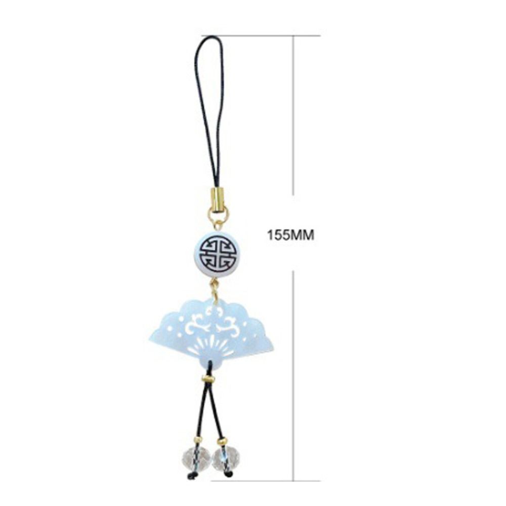 Fan Phone Pendant Chinese Style Mobile Phone Strap Bag Decoration Mobile Phone Chain  Women Girls