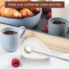 Pack of 4/8 Ceramic Coffee Bean Showcasing and Weighing Dishes and Coffee Bean Exhibition Plate Spoon Set for