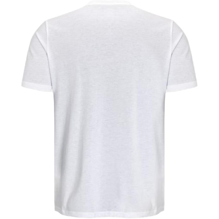 Converse T Shirts Men's White Crew Neck Moderate Straight Fit 10019931-A01