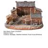 Old Rural House Miniature Nostalgic Mini Countryside House Resin Ornament Rustic Tiny House