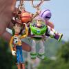 Keychain Pendant, Woody Buzz Lightyear Car Air Freshener, Aromatherapy Vent Clip Car Accessory for Toy Fan Gift
