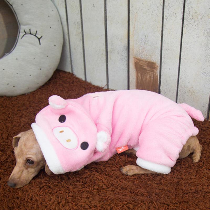 Dog Clothes, Pink Pig Clothes, Pet Clothes, Transformation Clothes, Four Legged Autumn and Winter Clothes, Pet Supplies