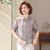 Spring Summer Thin Lapel Shirt 2026: Fashionable T-shirt for Young, Middle-Aged, and Elderly Mothers