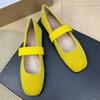 Fashion Flat Shoes for Women Retro Square Toe Shallow Mouth New Summer Ballet Mary Jane Shoes Plus Size Casual Women's Shoes 42 43