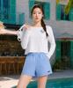 Helingbon [Set] Women'S Cover-Up Rash Guard & Two-In-One Swim Pants Rj393 Ai329