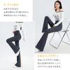 DOUBLE ART Flare Yoga Suitable for Women Under 165cm Bootcut Stretch Pants for Elongating Slimming Flattering High Super Black Gray Women's Pants,