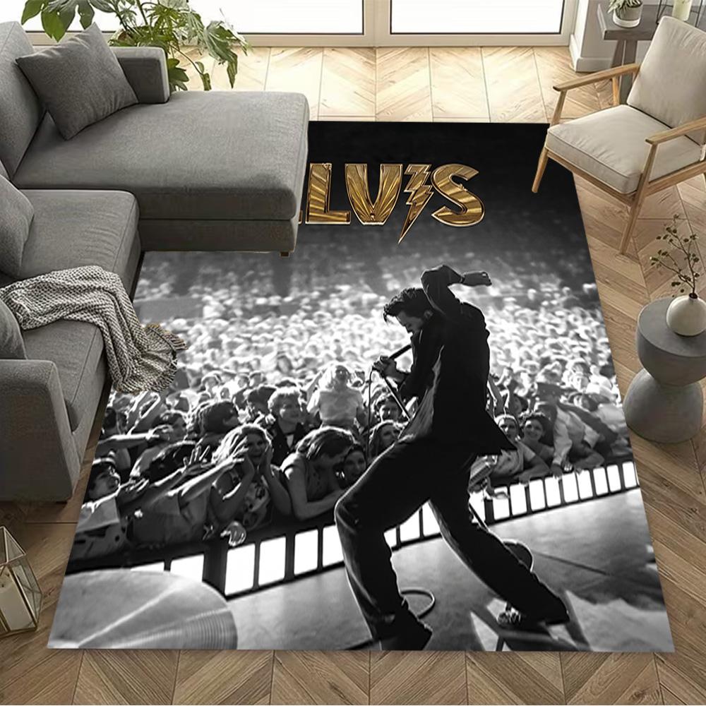 Elvis Presley Performance Carpet Design for Foyer Dormitory Decorate room Playrooms Antislip Carpet Anime Office Decor Perfect Gift for Women/Men
