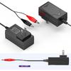 NASTIMA 6V LiFePO4 Battery Charger, 7.3V 1A Smart Charger for 6V Lithium Iron Phosphate Battery with Red and Black Clips and LED Indicator Light