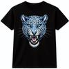 Snow Leopard T Shirt Big Cat Face Wildlife Animal Mountain Wildlife Graphic Tee