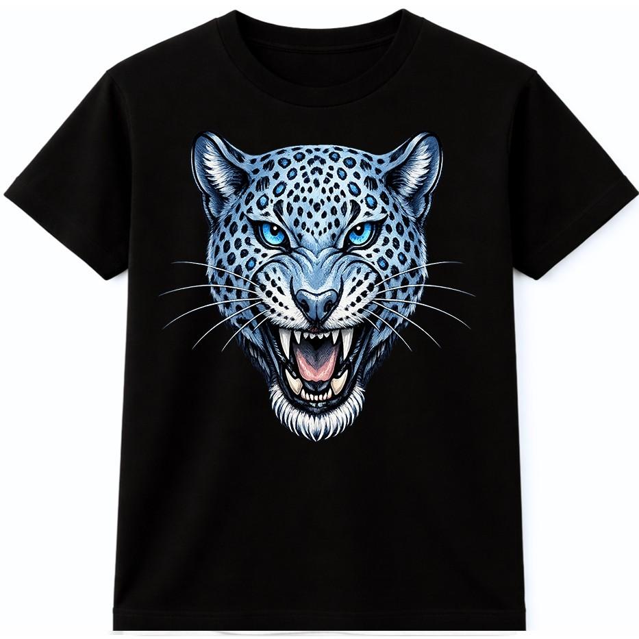 Snow Leopard T Shirt Big Cat Face Wildlife Animal Mountain Wildlife Graphic Tee XXXXL