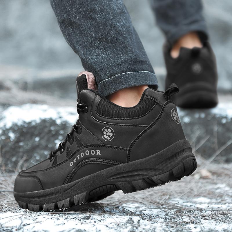 Pánská a dámská móda Vysoké turistické boty Plyšová teplá bavlna Boty Tooling Boty Outdoorové boty do sněhu