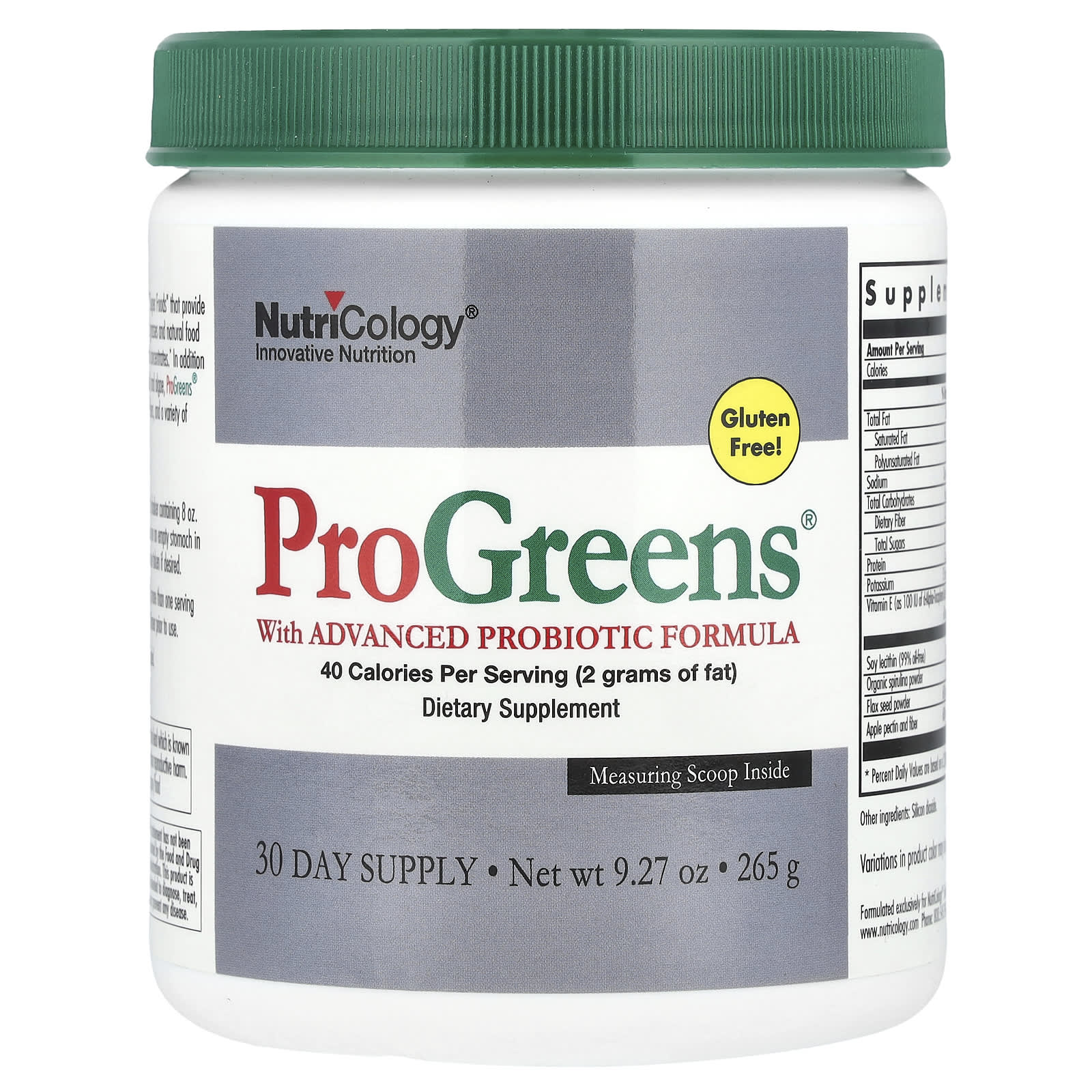 

Progreens® with Advanced Probiotic Formula, 265G (9.27Oz)