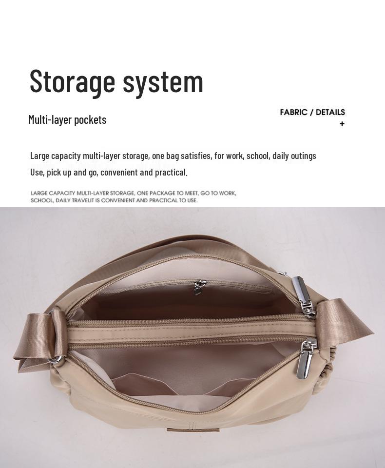 Women's Water-Repellent Wear-Resistant Crossbody Bag, Versatile Casual Fashion, Korean Style Trendy Shoulder Bag