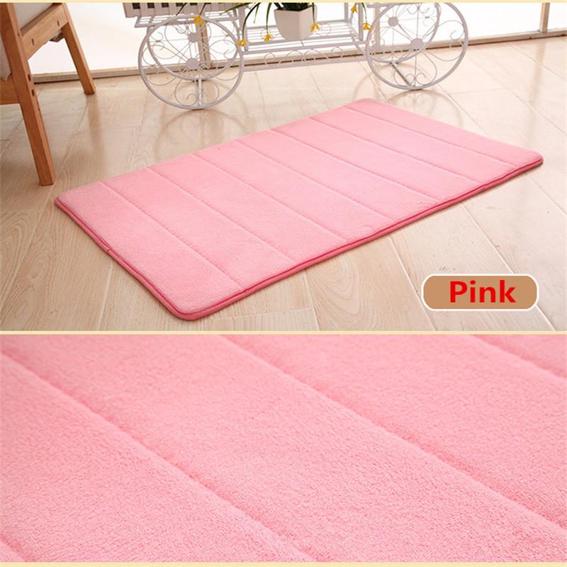 40×60cm Bath Mat Bathroom Carpet Water Absorption Rug Shag Memory Foam Bathroom Mat Kitchen Floor