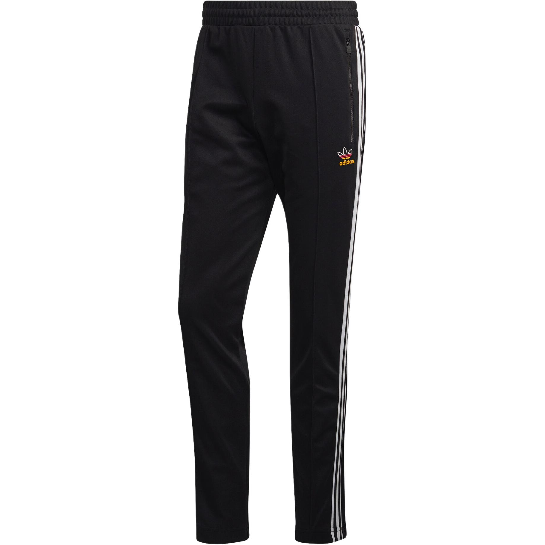 Adidas Originals FB NATIONS BECKENBAUER Knitted Sweatpants Men s Black HK7402 S