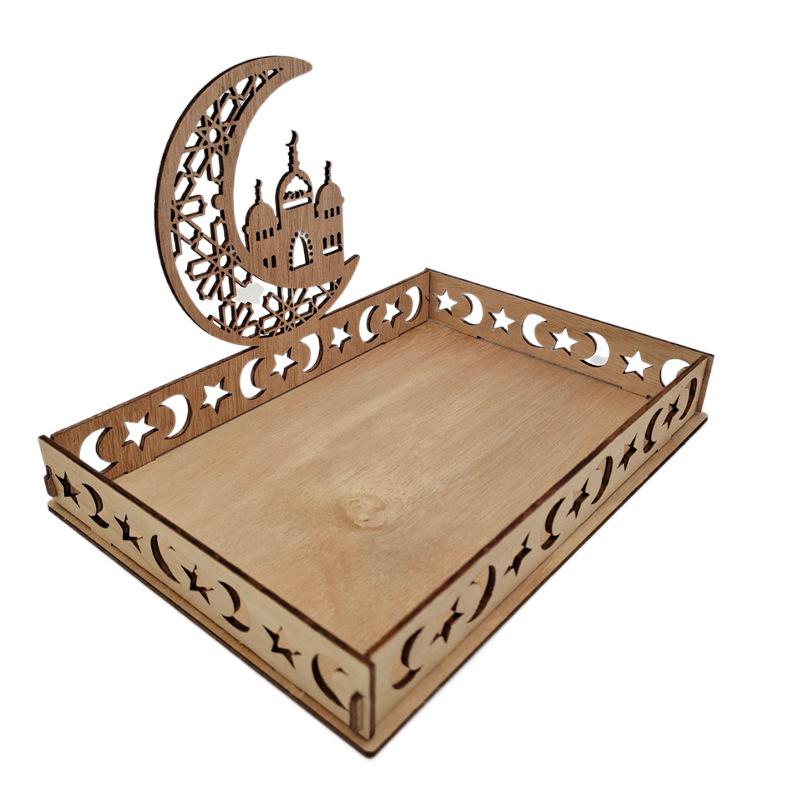 2022 Wooden Holiday Ornaments Table and Dessert Tray Decorations