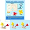 Wooden Handmade Assembled Wind Power Experimental Set Children Puzzle Toys For Kids Educational Physics
