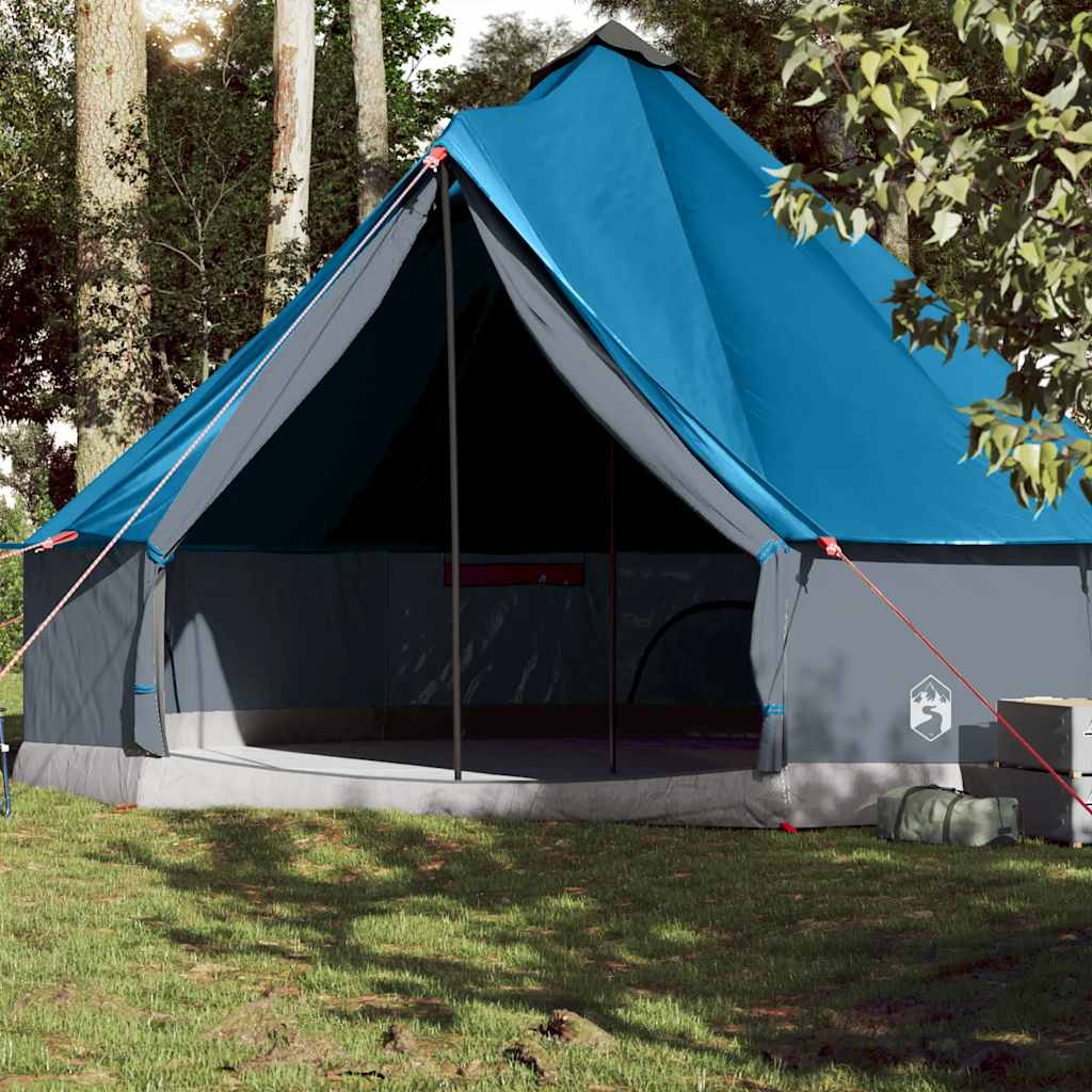Tipi Family Tent for 10 Persons Blue Waterproof