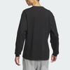 adidas Logo Print Loose Fit Long Sleeve T-Shirt Men Tops Black JF3925