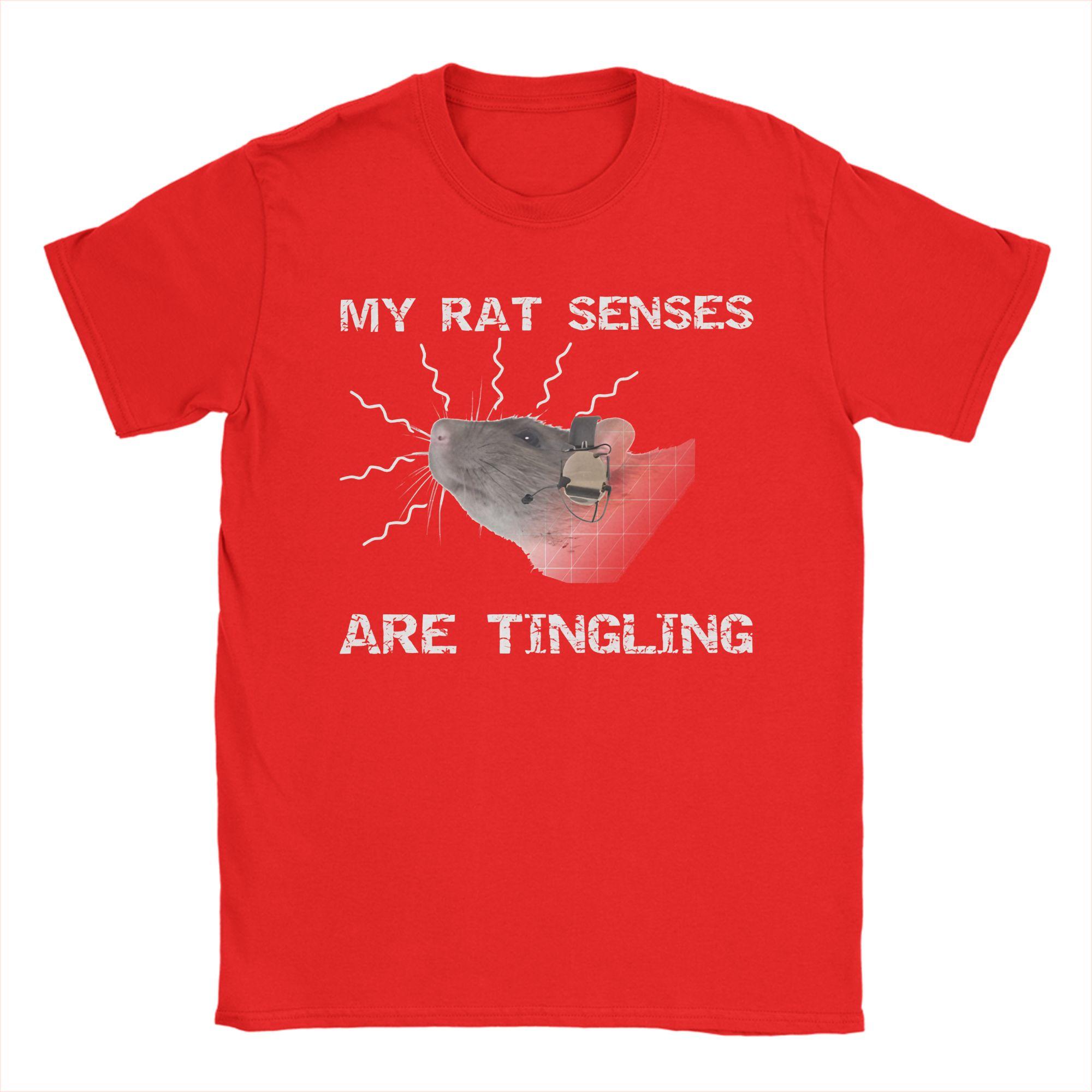 Cool My Rat Senses Are Tingling Escape from Tarkov T-Shirt for Unisex Round Neck T Shirt Short Sleeve Tees Plus Size Clothing S
