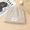 Autumn and winter hats Women's wool hats Big head circumference shows small face Baotou hat Fleece ear protectors Warm knitted hat