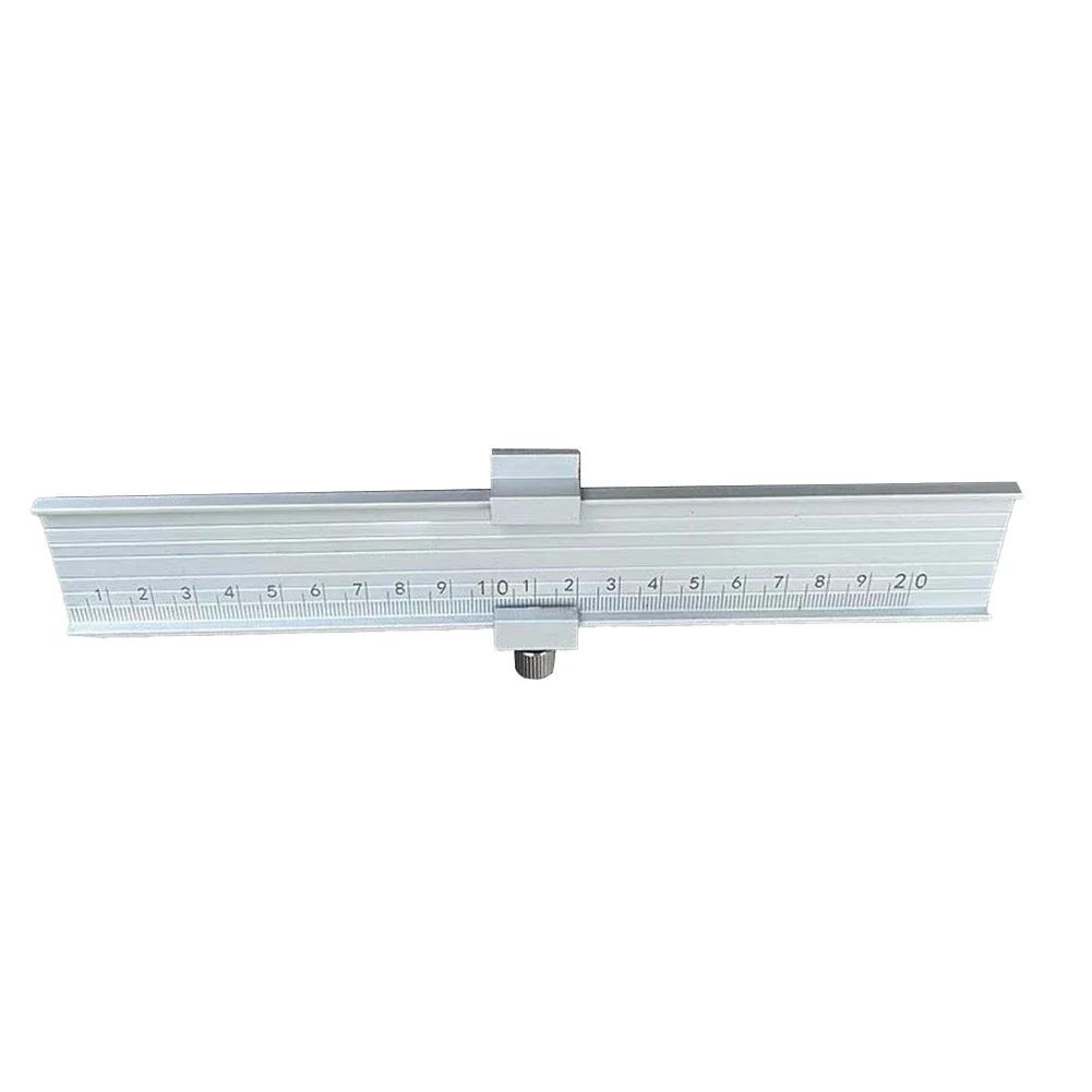 For Home Improvement Marking Gauge Adjustable Knob Adjustable Aluminum Marking Ruler Adjustable Gauge 0-200mm Compact Size