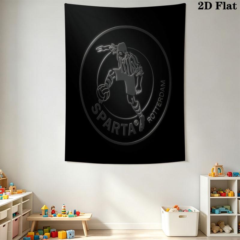 Sparta Rotterdam Wall Hanging Printed Fabric Blanket Decorative Tapestries for Bedroom Living Room Home Decor