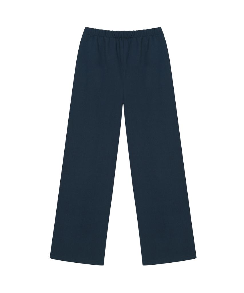 Matile Basic Straight Sweatpants / Navy