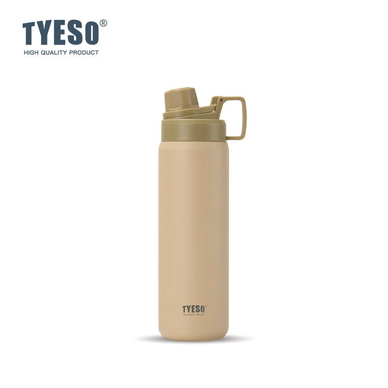 Tyeso New Stainless Steel Portable Sports Bottle Large Capacity Thermos Cup Outdoor Portable Frosted Water Cup