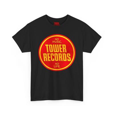 Tower Records Vintage Logo Tee | Retro Record Store Logo Shirt and Kids Tshirt