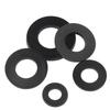 500pcs M2 M2.5 M3 M4 M5 M6 M8 Black White Nylon Flat Washer Plastic Insulation Spacers Seals Gasket Washers Ring Kit